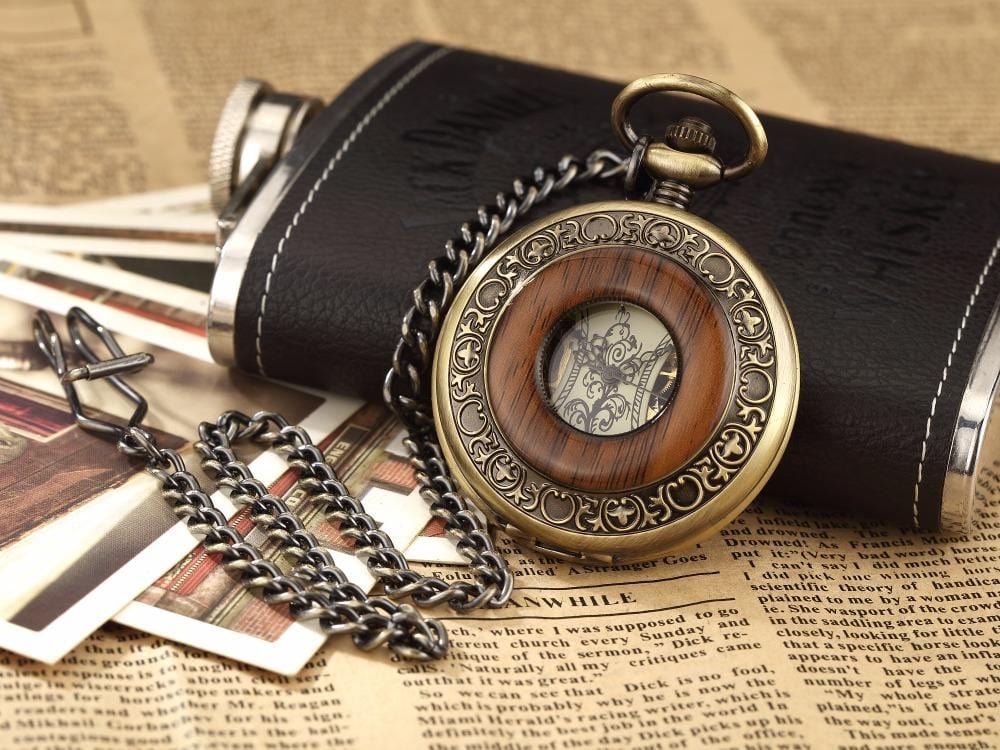 Pocket Watches Solid Wood Mechanic Hollow Vintage Pocket Watch GiveMe-Gifts