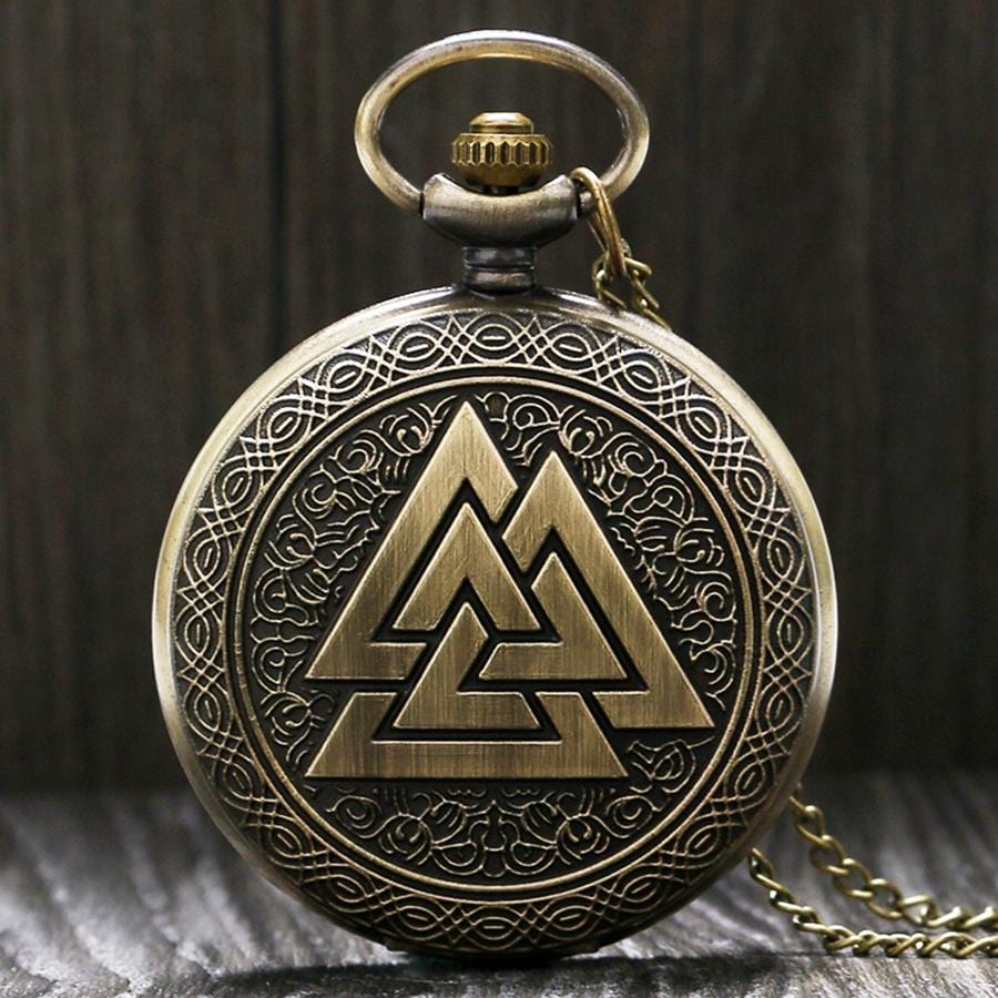 Pocket Watches Valknut Norse Mythology Antique Pocket Watch GiveMe-Gifts