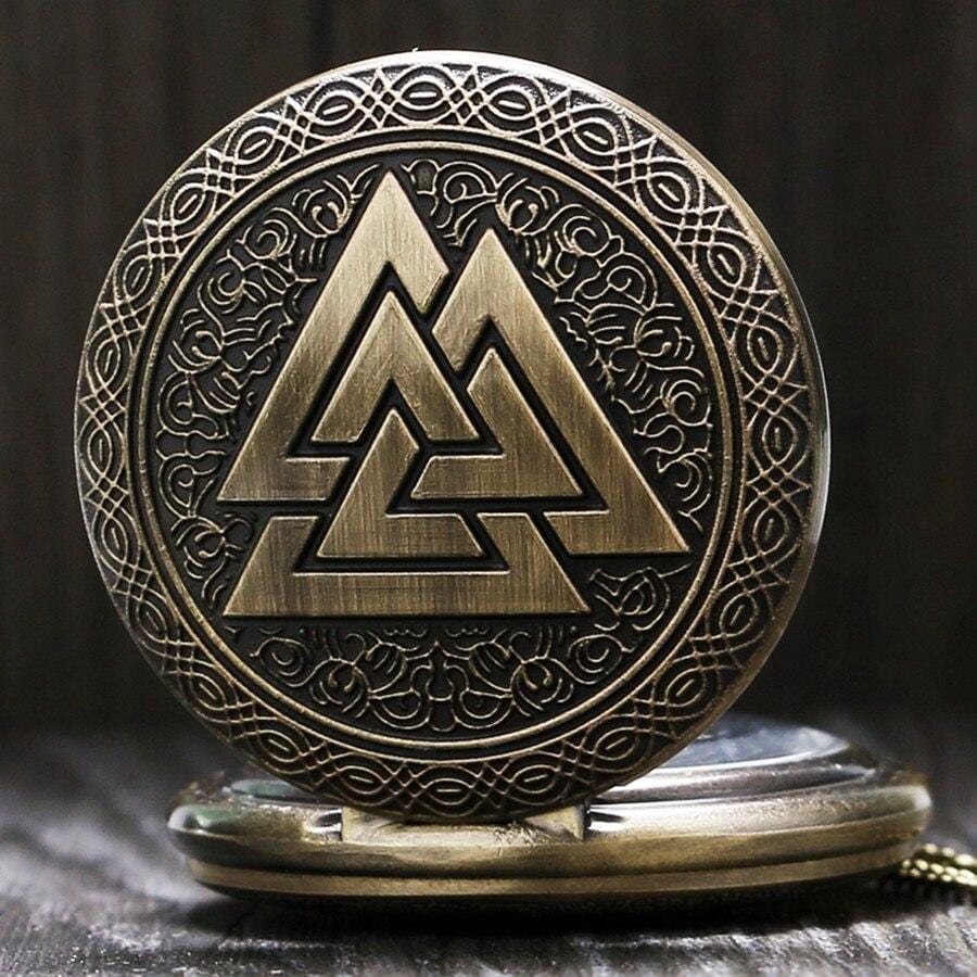 Pocket Watches Valknut Norse Mythology Antique Pocket Watch GiveMe-Gifts