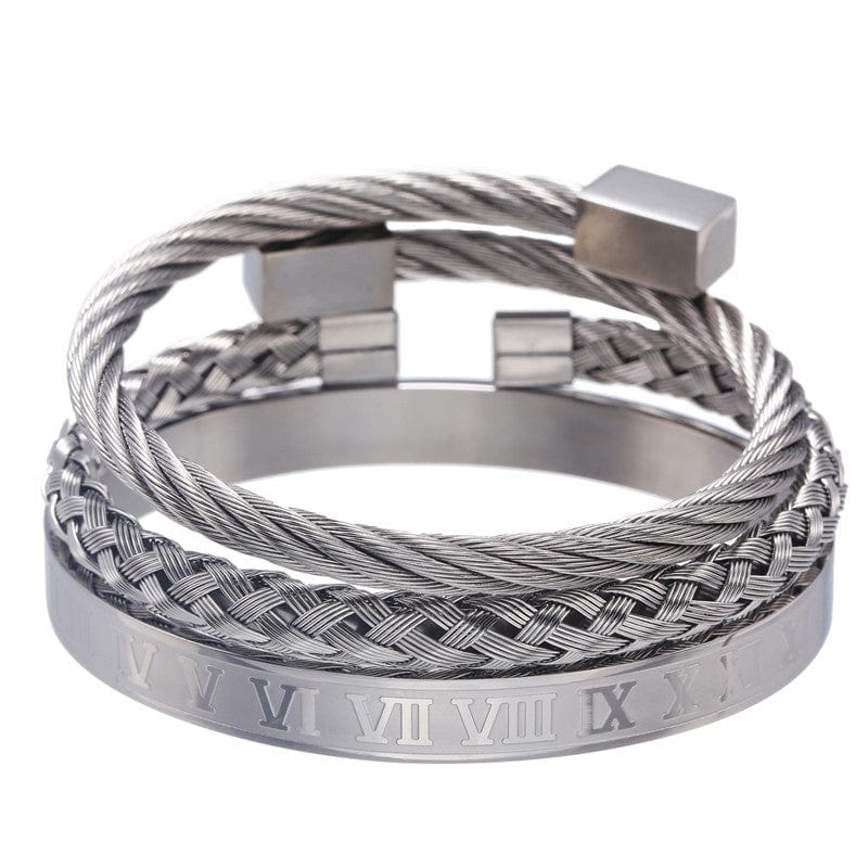 Bracelets For Dad Daughter To Dad - You Are The World's Best Trucker Bangle Weave Roman Numeral Bracelets GiveMe-Gifts