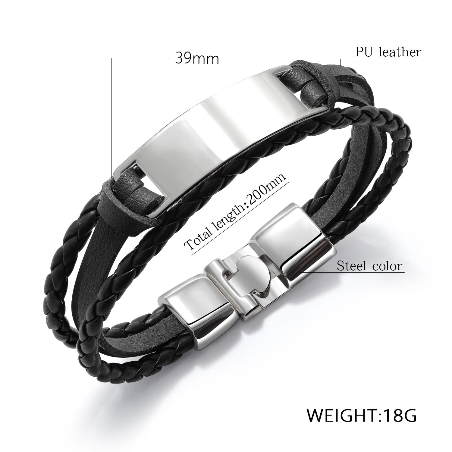 Bracelets For Son Mom To Son - Always Have Your Back Leather Bracelet GiveMe-Gifts