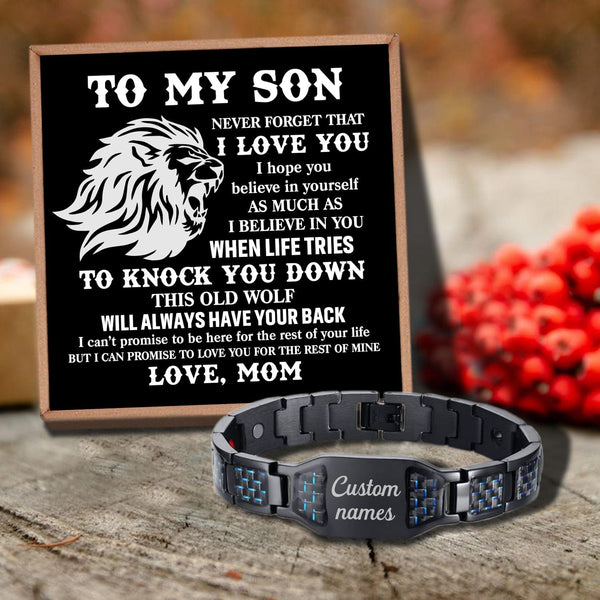 Bracelets For Son Mom To Son - I Believe In You Customized Bracelet For Men GiveMe-Gifts