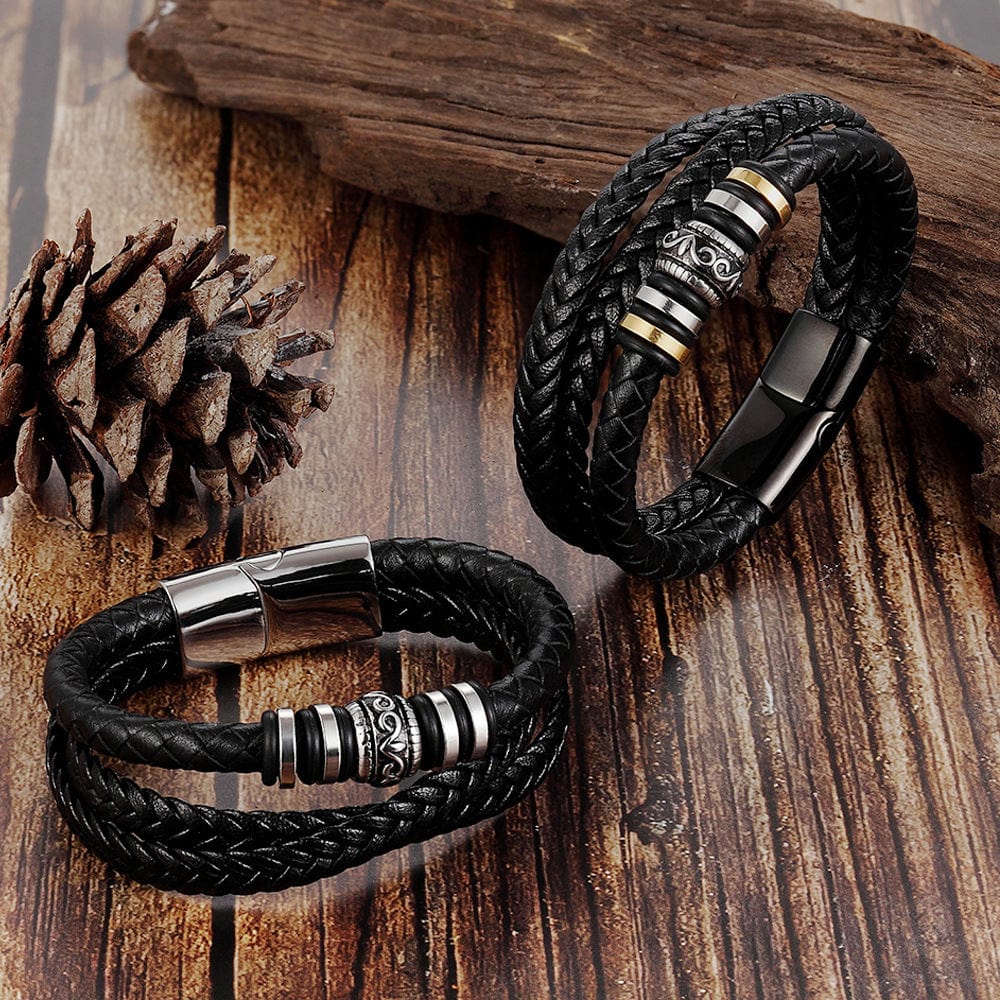 Bracelets For Son To Our Son - Believe Deep In Your Heart Braided Leather Bracelet GiveMe-Gifts