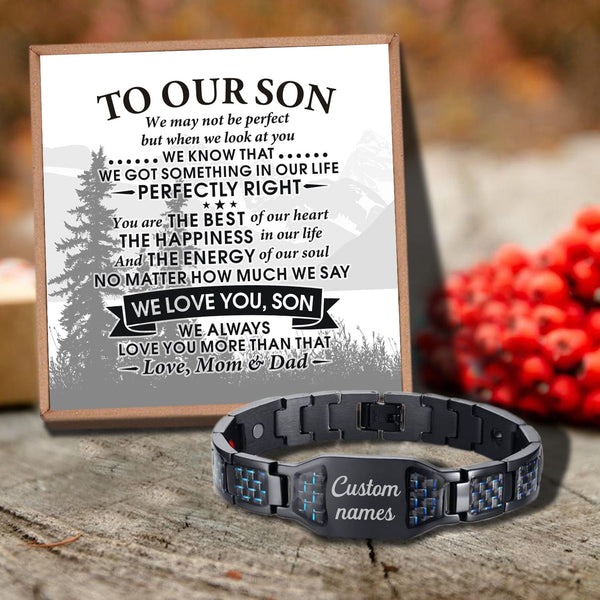 Bracelets For Son To Our Son - We Love You Customized Name Bracelet GiveMe-Gifts