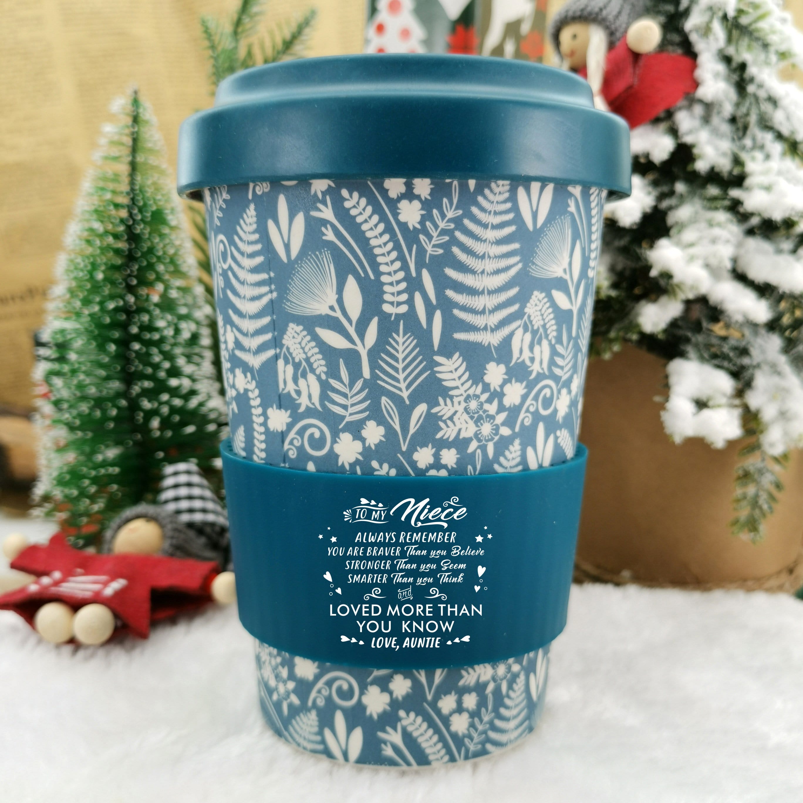 Coffee Cup & Mug Auntie To Niece - You Are Loved More Ecoffee Cup GiveMe-Gifts