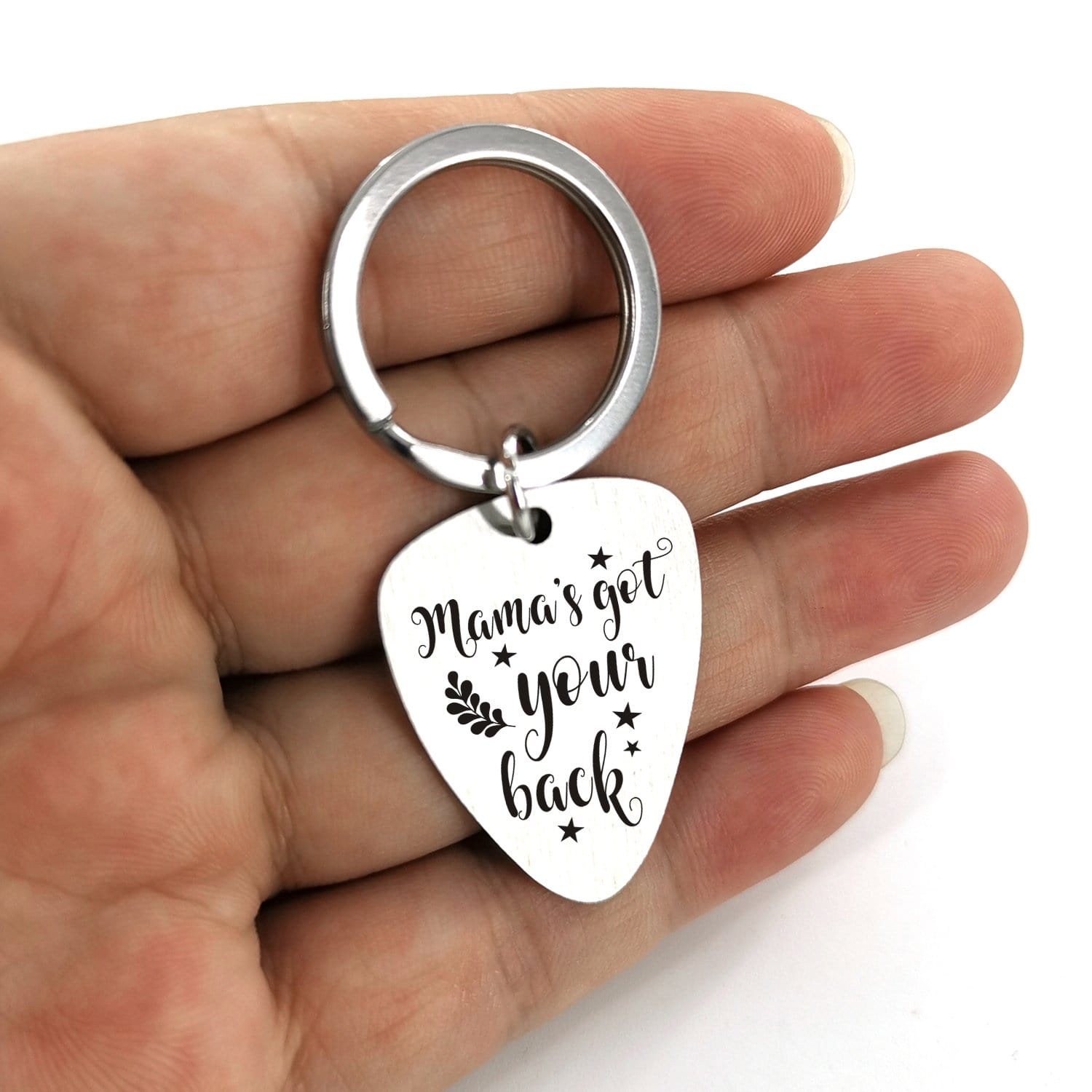 Guitar Pick Keychains Mama's Got Your Back - Customized Guitar Pick Keychain GiveMe-Gifts