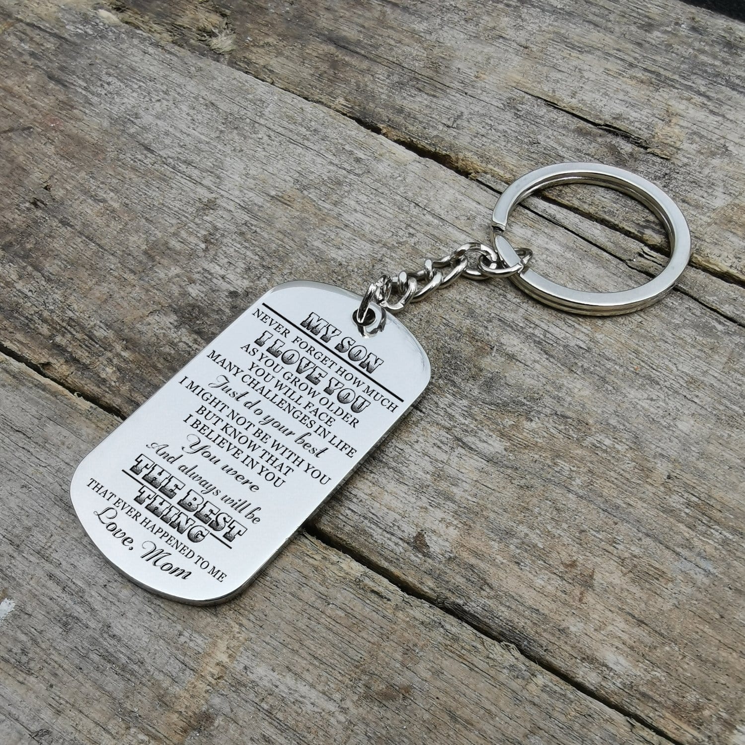 Keychains Mom To Son - You Were And Always Will Be The Best Thing Personalized Keychain GiveMe-Gifts