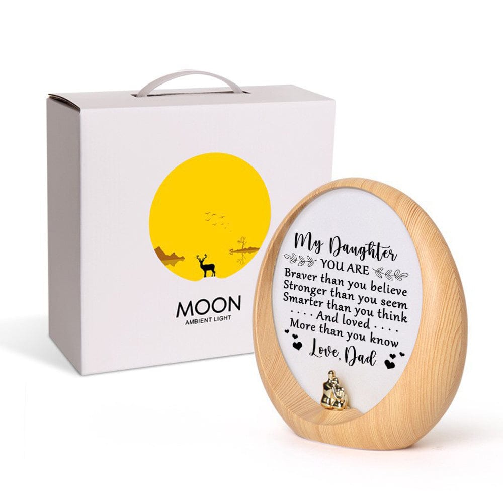 Moon Lamp Dad To Daughter - You Are Loved More Than You Know Engraved Moon Light GiveMe-Gifts