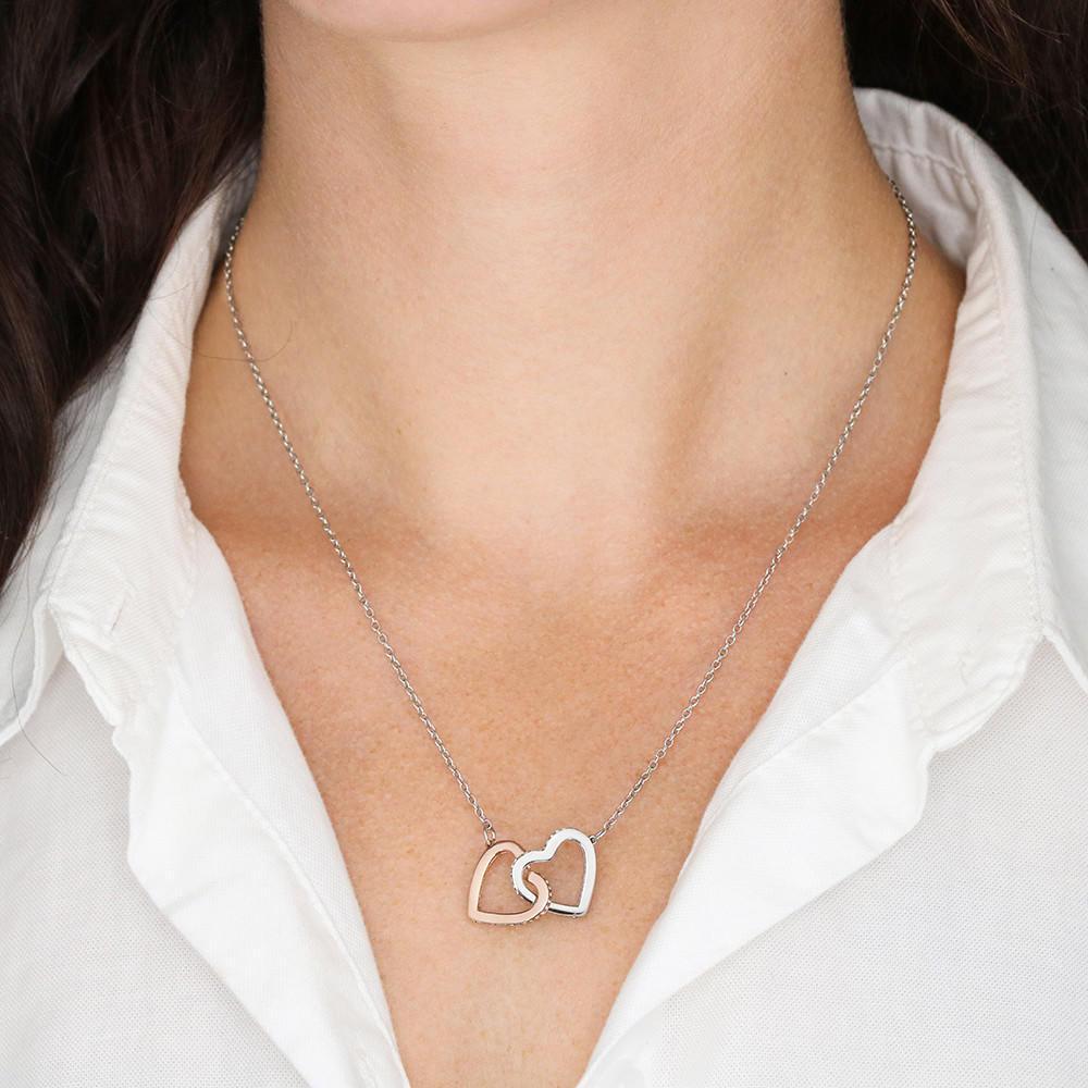 Necklaces To My Mom - I Really Love You Interlocking Heart Necklace GiveMe-Gifts