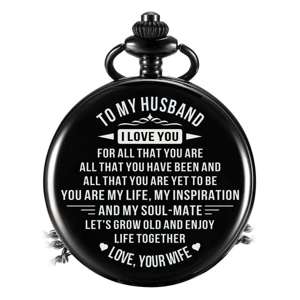 Pocket Watches To My Husband - Enjoy Life Together Pocket Watch GiveMe-Gifts