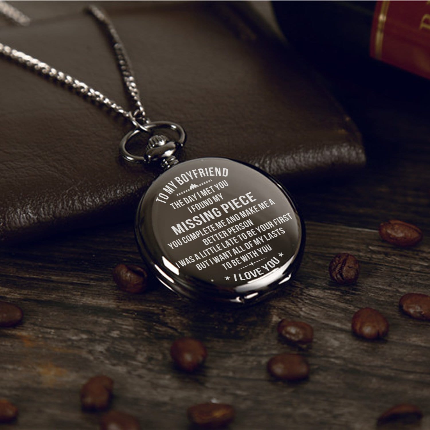 Pocket Watches To My Boyfriend - I Found My Missing Piece Pocket Watch GiveMe-Gifts