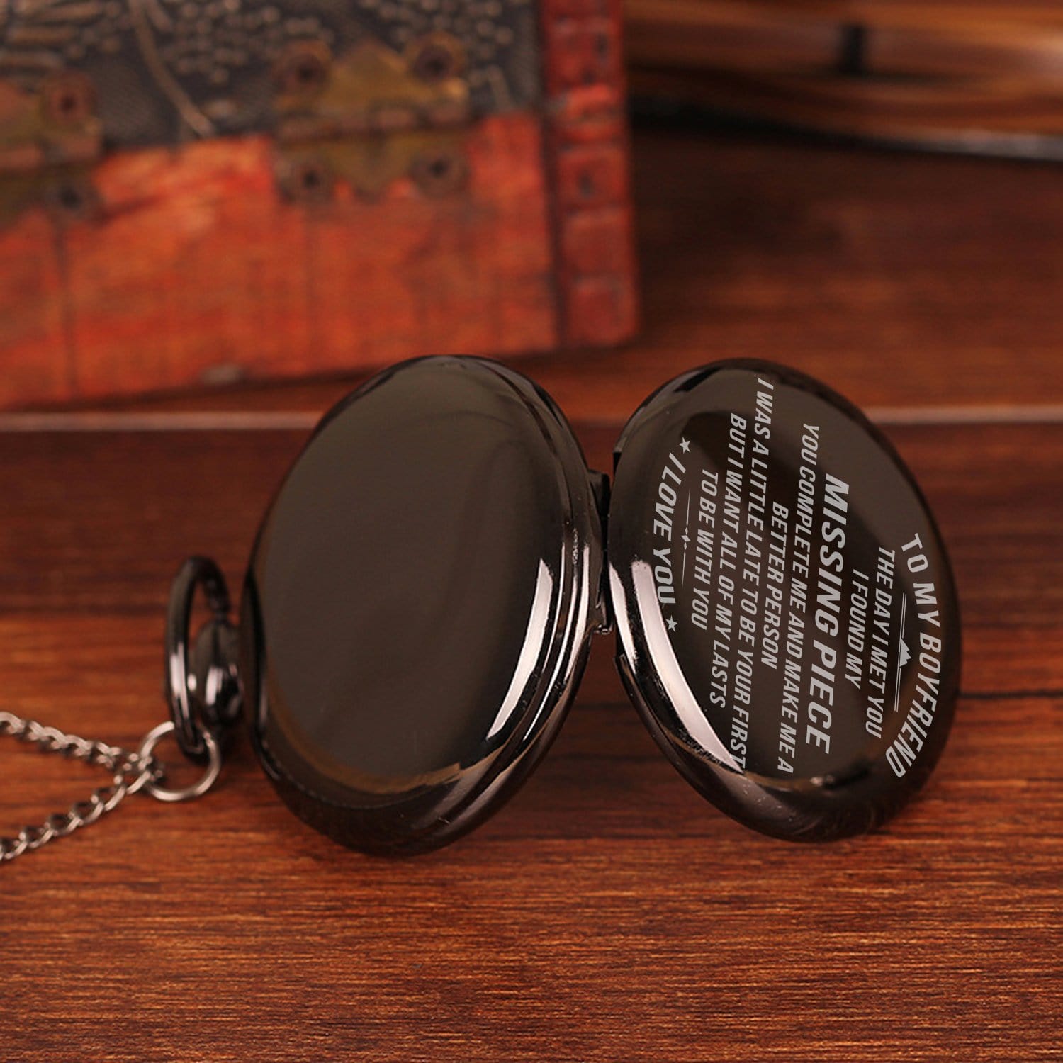 Pocket Watches To My Boyfriend - I Found My Missing Piece Pocket Watch GiveMe-Gifts