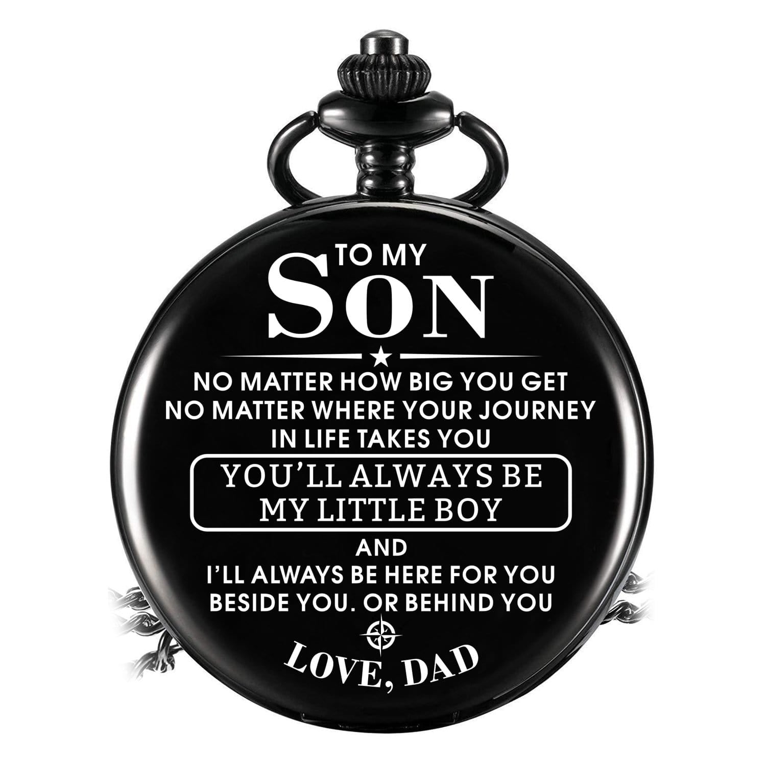 Pocket Watches Dad To Son - You Will Always Be My Little Boy Pocket Watch GiveMe-Gifts