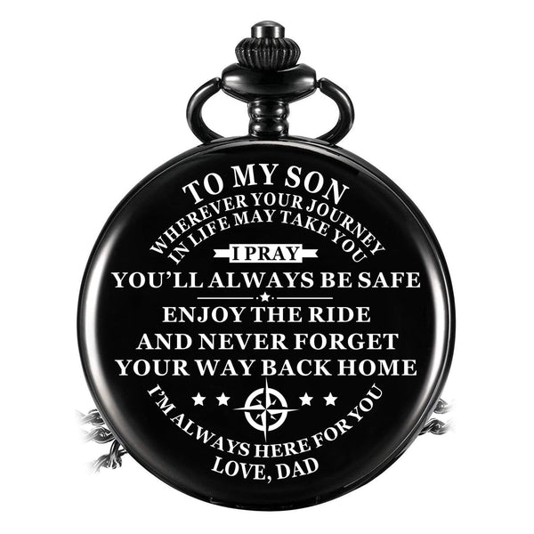 Pocket Watches For Son Dad To Son - You Will Always Be Safe Pocket Watch GiveMe-Gifts