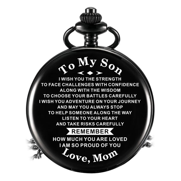 Pocket Watches Mom To Son - Remember How Much You Are Loved Pocket Watch GiveMe-Gifts