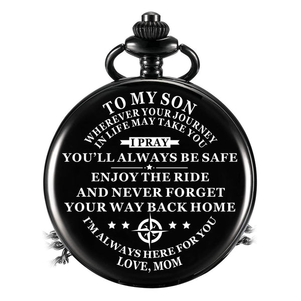 Pocket Watches Mom To Son - You Will Always Be Safe Pocket Watch GiveMe-Gifts