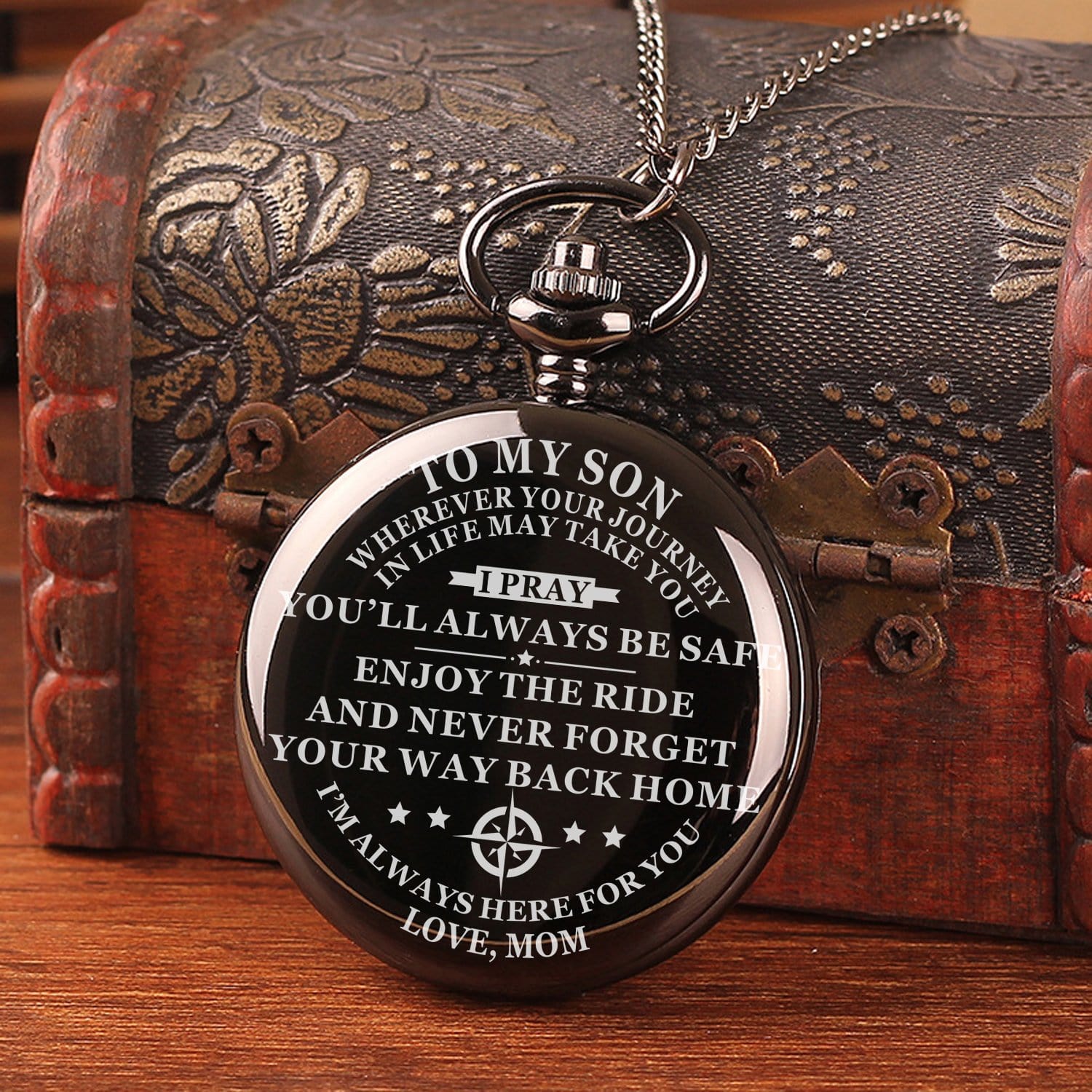 Pocket Watches Mom To Son - You Will Always Be Safe Pocket Watch GiveMe-Gifts