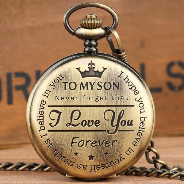 Pocket Watches To My Son - I Love You Bronze Pocket Watch GiveMe-Gifts