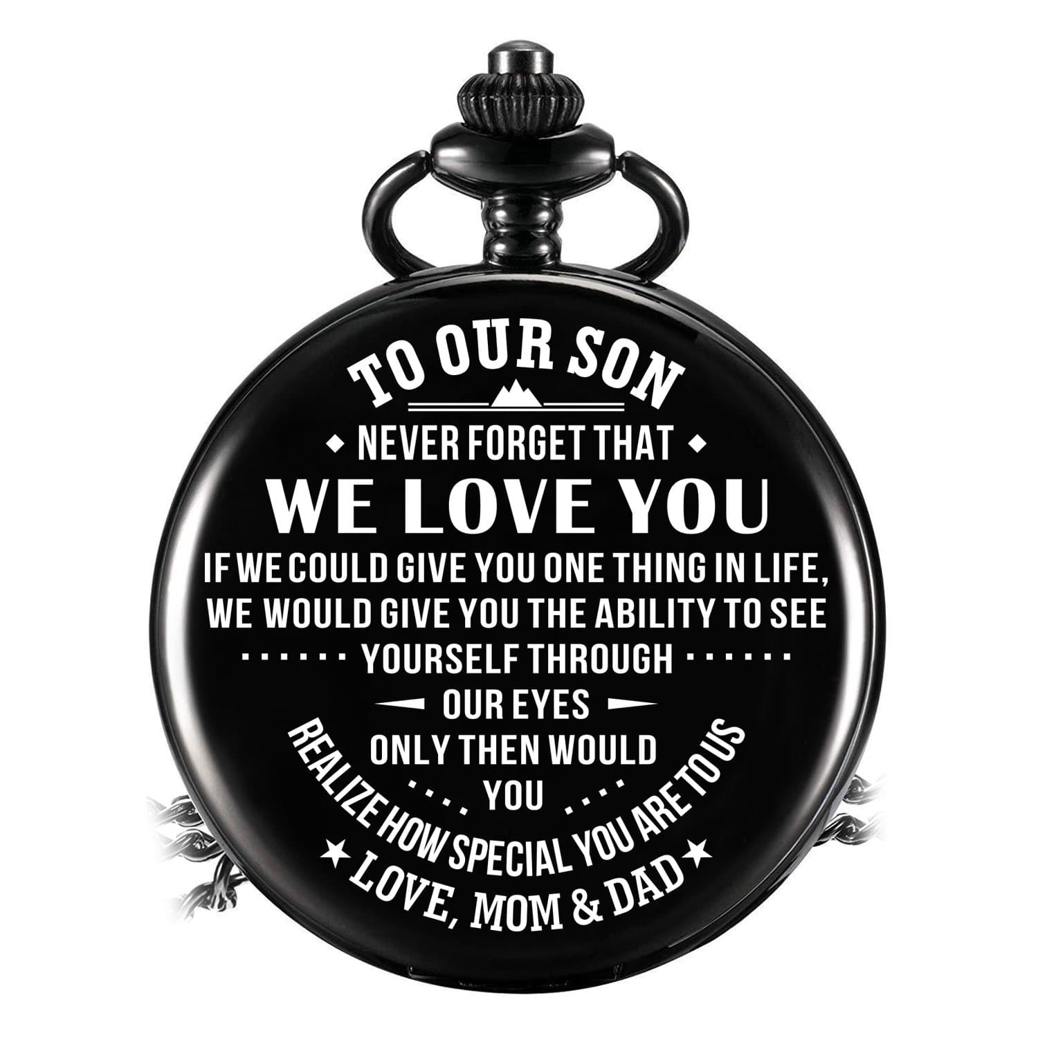 Pocket Watches To Our Son - You Realize How Special You Are To Us Pocket Watch GiveMe-Gifts