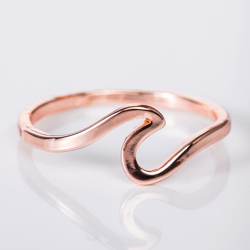 Rings Ocean Wave Ring 10 / Rose gold GiveMe-Gifts