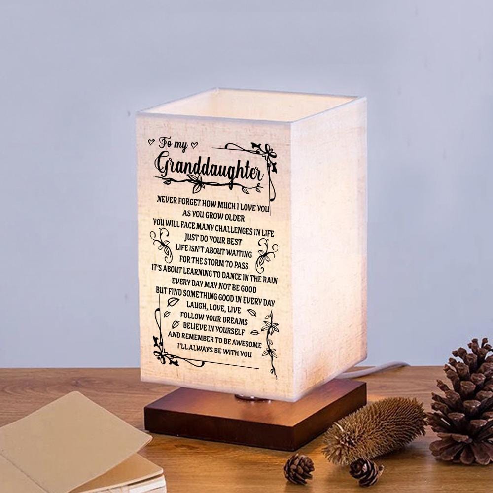 Table Lamp To My Granddaughter - I Love You LED Wood Table Lamp GiveMe-Gifts