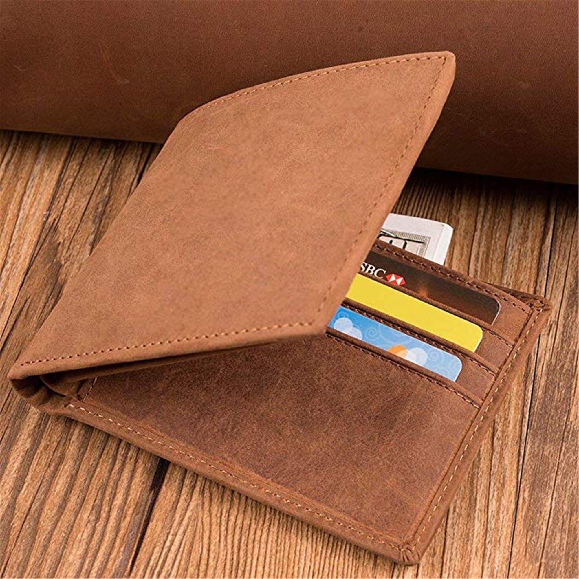 Wallets Dad To Son - Be The Man You Can Be Bifold Leather Wallet Gift Card GiveMe-Gifts