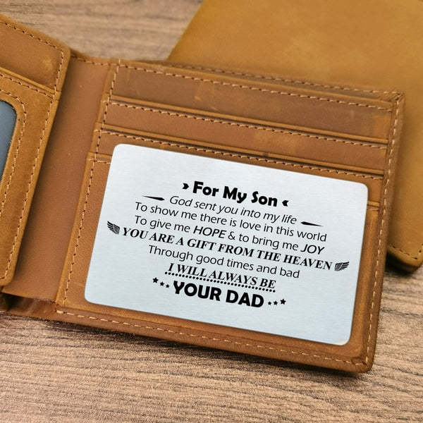 Wallets Dad To Son - You Are A Gift Bifold Leather Wallet Gift Card GiveMe-Gifts