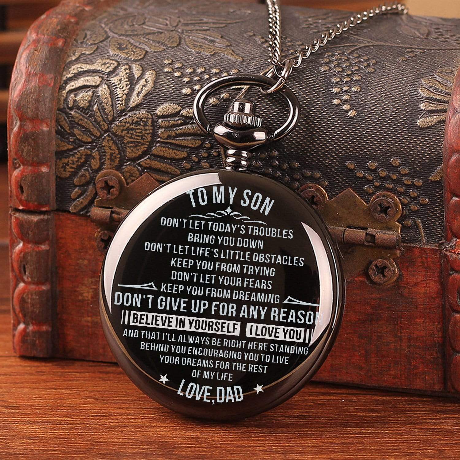 Pocket Watches Dad To Son - Believe In Yourself I Love You Pocket Watch GiveMe-Gifts