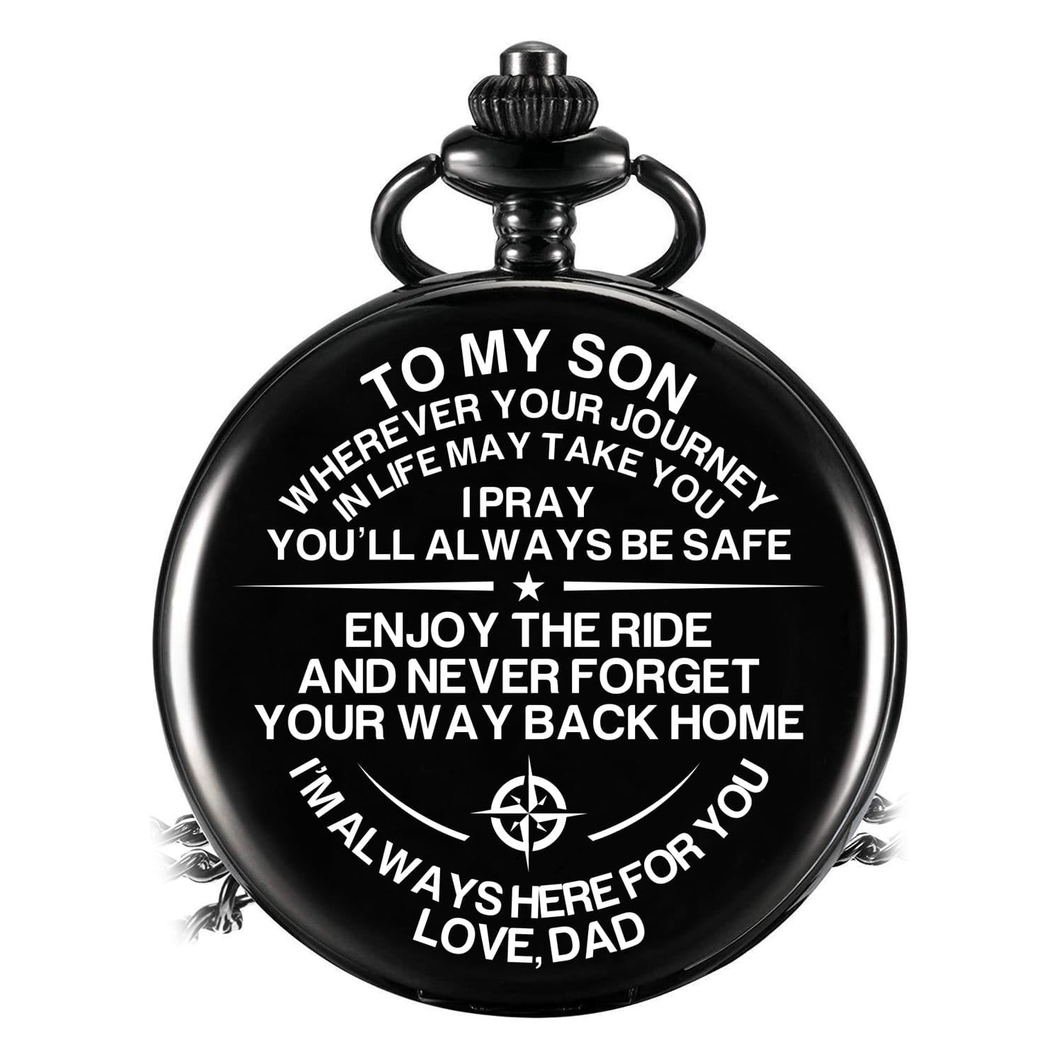 Pocket Watches Dad To Son - Never Forget Your Way Back Home Pocket Watch GiveMe-Gifts